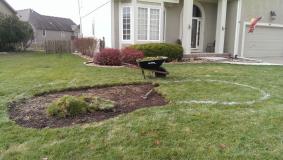 An employee at Shade Tree Lawn & Landscape